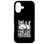 Custodia per iPhone 17 Il gatto decide che pago solo l'affitto Funny Cat