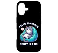 Custodia per iPhone 17 Il gatto dice che Ask Me Tomorrow Today non è un amante dei gatti divertente