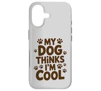 Custodia per iPhone 17 Il mio cane pensa che io sia figo, Paw Prints