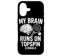 Custodia per iPhone 17 Il mio cervello corre su segnali Topspin Padel