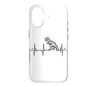 Custodia per iPhone 17 Il mio cuore batte per i dinosauri Linea cuore