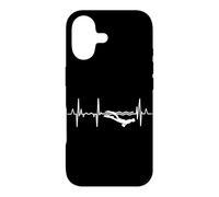 Custodia per iPhone 17 Il mio cuore batte per il rugby subacqueo