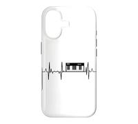 Custodia per iPhone 17 Il mio cuore batte per la linea del cuore del pianista
