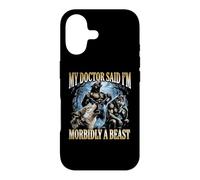 Custodia per iPhone 17 Il mio dottore ha detto che sono morbosamente una bestia - Divertente lupo Meme Ragazzi Uomini