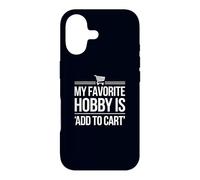 Custodia per iPhone 17 Il mio hobby preferito è "Aggiungi al carrello" Divertente Shopper online