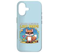 Custodia per iPhone 17 Il mio linguaggio di gioco è bottino Drops Fox Gamer Cool Design