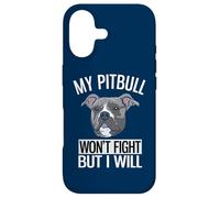 Custodia per iPhone 17 Il mio Pitbull non combatterà ma io sarò American Pitbull Terrier