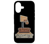 Custodia per iPhone 17 Il mio terapeuta ha un cerchio e un pavimento in legno duro basket