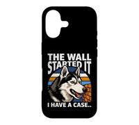 Custodia per iPhone 17 Il muro ha iniziato I have a case Funny Husky Dog