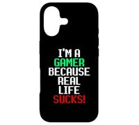 Custodia per iPhone 17 I'm A Gamer Because Real Life Sucks! Sarcastic Gaming Humour