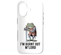 Custodia per iPhone 17 Im Burnt Out MLord Funny Knight Frog Meme Boys Men Sarcastic