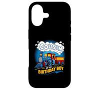 Custodia per iPhone 17 I'm Cousin Of The Birthday Boy Party Train Supply Locomotiva