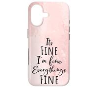 Custodia per iPhone 17 I'm Fine, Its Fine Everything Is Fine Okay Fun Script Quote