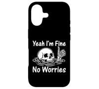 Custodia per iPhone 17 I'm Fine No Worries Scheletro divertente sarcastico umorismo