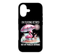 Custodia per iPhone 17 Im Flocking Retired Not My Problem Women Flamingo Retirement