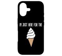 Custodia per iPhone 17 I'm Just Here For The Ice Cream Meme Cute Vanilla Soft Serve