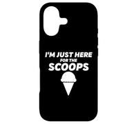 Custodia per iPhone 17 I'm Just Here For The Scoops - Funny Vanilla Ice Cream Joke