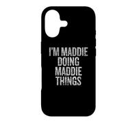 Custodia per iPhone 17 I'm Maddie Doing Maddie Things Funny Vintage