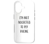 Custodia per iPhone 17 I'm not addicted to my phone Idea divertente White Lie Party