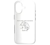 Custodia per iPhone 17 Im Not Alone I Have a 45 lb Shadow Velcro Dog Humor