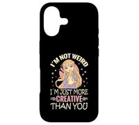 Custodia per iPhone 17 I'm Not Weird I'm Just More Creative Than You Anime
