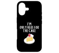 Custodia per iPhone 17 I'm Only Here For The Cake Funny Bakery Meme Costume Cakes