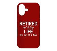 Custodia per iPhone 17 Im Retired and Taking Life One Sip at a Time Retirement Wine