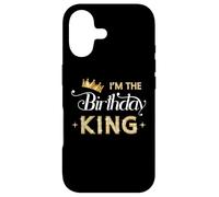 Custodia per iPhone 17 I'm The Birthday King Bday Party Crown Uomini Ragazzi