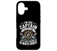 Custodia per iPhone 17 I'm The Captain Assume I'm Always Right Funny Sailing