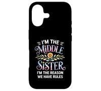 Custodia per iPhone 17 I'm The Middle Sister I'm The Reason We Have Rules Funny