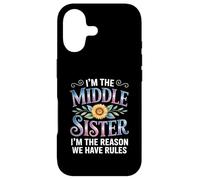 Custodia per iPhone 17 I'm The Middle Sister I'm The Reason We Have Rules Funny