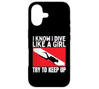 Custodia per iPhone 17 Immersioni subacquee I Dive Like A Girl Divertente Donne Immersioni