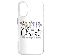 Custodia per iPhone 17 In Christ Alone Hope is Found John 14:6 Christian Women God