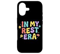 Custodia per iPhone 17 In My Rest Era con testo multicolore