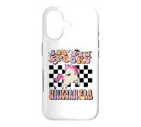 Custodia per iPhone 17 In My Spooky Unicorn Era Groovy Halloween Animals Costume