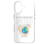 Custodia per iPhone 17 In The Beginning GOD Created - Christian Creation Genesis