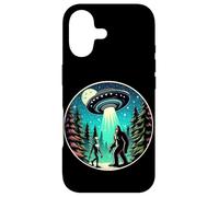 Custodia per iPhone 17 Incontro nella foresta al chiaro di luna di Alien e Bigfoot
