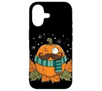 Custodia per iPhone 17 Incredibile zucca con baffi barba e scialle per l'autunno