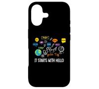 Custodia per iPhone 17 Inizia con Hello Friendship Inclusion Language Teacher