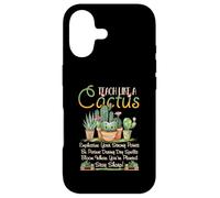 Custodia per iPhone 17 Insegna come un insegnante di cactus a scuola paziente forte