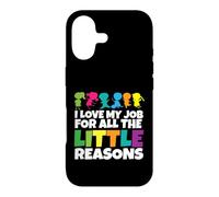 Custodia per iPhone 17 Insegnante Amo il mio lavoro per tutte le piccole ragioni