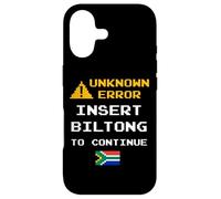 Custodia per iPhone 17 Insert Biltong Retro Funny Error South Africa Braai Dad Joke