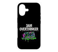 Custodia per iPhone 17 Insomnia 3AM Overthinker Melting Clock Aesthetic