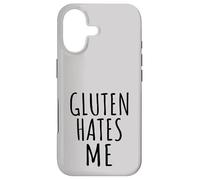 Custodia per iPhone 17 Intolleranza minimalista Divertente Frustrazione Il glutine mi odia