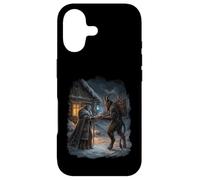 Custodia per iPhone 17 Inverno Strega Dea Pagana Yule Folklore Celeste Neve Arte