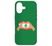 Custodia per iPhone 17 Io cuore Libano, bandiera del Libano, bandiera patriottica libanese