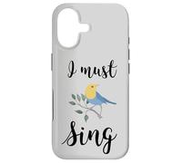 Custodia per iPhone 17 Io devo cantare canto uccello canto