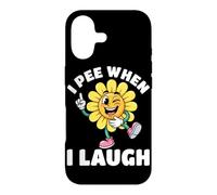 Custodia per iPhone 17 Io pipì quando rido fiore giallo pipì scherzo umorismo