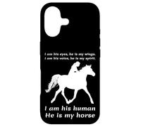 Custodia per iPhone 17 Io sono i suoi occhi Lui è le mie ali Sono il suo umano Lui è il mio cavallo