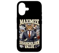 Custodia per iPhone 17 Ironic Massimizza il valore degli azionisti Business Cats Finance Meme